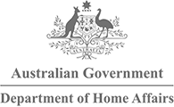 Logo dept home affairs grey