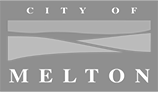 Logo city of melton grey