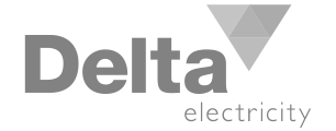 Logo delta electricity grey