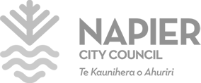 Logo napier city council logo grey