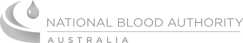 Logo national blood authority grey