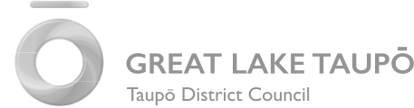 Logo taupo district council grey