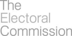 Logo the electoral commission grey